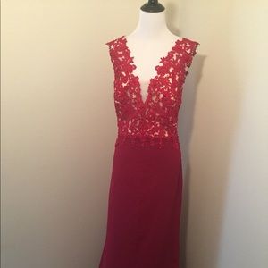 Floor Length Red Gown